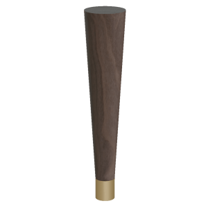 Round Tapered Feet with Ferrule, 9″ Height