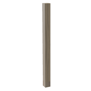 2″ Square Leg with Aluminum Sleeve, 29″ Height
